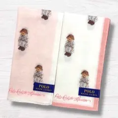 ラルフローレン ポロベア　ガーゼハンカチ　2枚セット