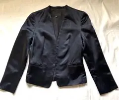 ICB ノーカラージャケット ネイビー