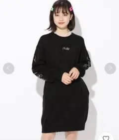 新品タグ付き！　レピピ アルマリオ　ソデシシュウニットワンピース　S150