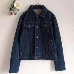 earth music&ecology【М】 デニムジャケット Gジャンブルー