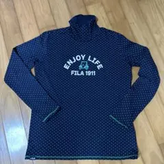 FILAGOLF ドット柄　ハイネック　ストレッチインナーシャツ