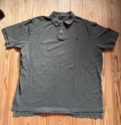 ラルフローレン　ポロシャツ　アメリカ古着　モスグリーン　オリーブ