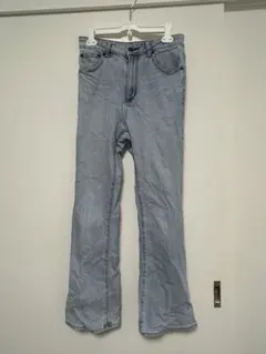 GU フレアパンツ Mサイズ ライトブルー