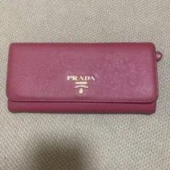 PRADA プラダ サフィアーノ フラップ 長財布 パスケース付 0702-8