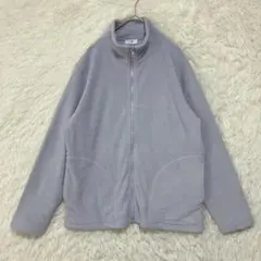 クロスプラス フリースジャケット ジップアップ ハイネック L