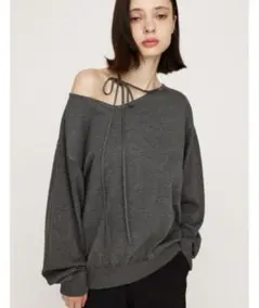 SLY ASYMMETRY NECK LOOSE アシンメトリートップス