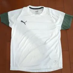 PUMA 半袖Tシャツ ホワイト/グリーン