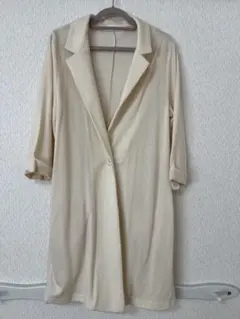 CECIL McBEE ベージュ テーラードジャケット ミディ丈