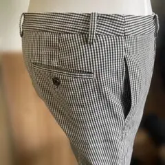 チェック柄カジュアルパンツ