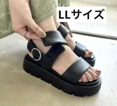 ORiental TRaffic パデットダブルベルト厚底サンダル 41204のサムネイル