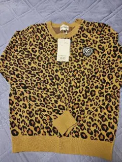 新品JACBUNNY ヒョウ柄 ニットセーター　S サイズ