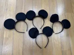 ミッキーマウス　耳型　カチューシャ 5個セット