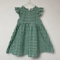 【最終お値下げ】ノースリーブ ワンピース　チェック 2-3Y 85 90 95のサムネイル