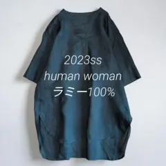 新品、タグ付きARMEN ストライプ柄ブラウスプルオーバー リネン 麻100 