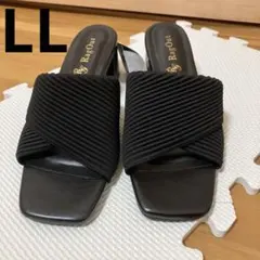 【タグ付き新品未使用】サンダル　　　　ブラック　LL 最終価格のサムネイル