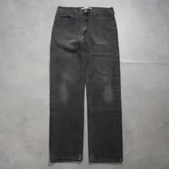 Lee リー W34 ブラックデニム ボトム パンツ 古着 黒 16246