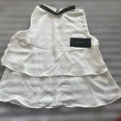 新品未使用 ZARA ホワイト ビジューノースリーブ XS
