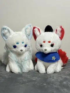 【タグ付き】ちょコンと九尾さま BIGぬいぐるみ 2匹セット きつね アミューズ