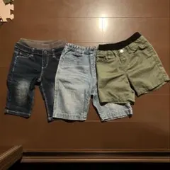 ハーフパンツ3点セット　120.130.140