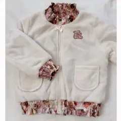 最終sale【美品】メゾピアノ テディベア柄 リバーシブルブルゾン 110