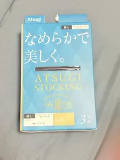 Atsugi ブラック ストッキング M-L 3足入