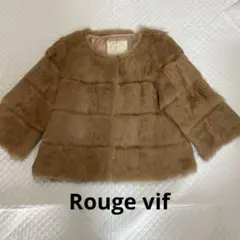 美品 Rouge vif リアルファー ジャケット コート アウター 毛皮