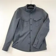 MKミッシェルクランオム スタンドカラーシャツジャケット灰46 MKE61110のサムネイル