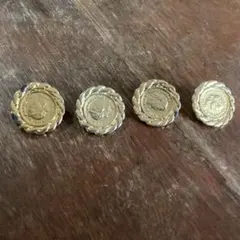 ゴールドボタン4個セット