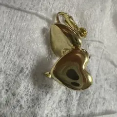ハート型金メッキイヤリング