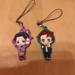 鬼滅の刃 ローソン ラバーストラップ 竈門炭治郎 胡蝶しのぶ