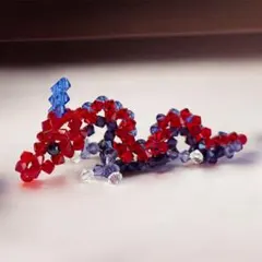 ビーズアート ドラゴン 龍 ハンドメイド インテリア オブジェ