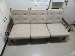 北海道民芸家具 樺無垢材 2人掛けソファ 2Pソファ 古民家 - メルカリ