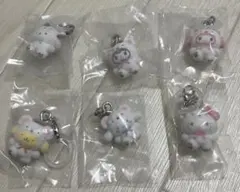 ふわふわスノー サンリオキャラクターズ めじるしアクセサリー　コンプセット