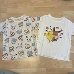ポケモン Tシャツ 2枚セット ピカチュウ イーブイ ニャオハ UNIQLO