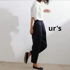 ur's　カジュアルコクーンパンツ ブラック M　ダンボール　もっちりのサムネイル