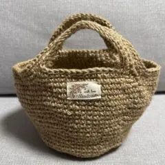 お値下げ！！　1100円→900円 麻ひも　手編みトートバッグ