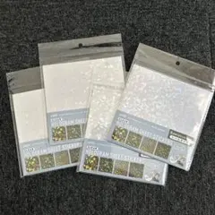 クリアホログラムシートシール 4個セット amifa