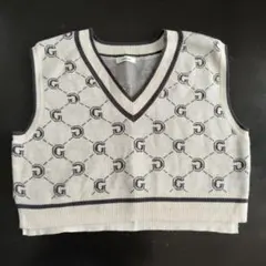 INGNI Vネックニットベスト アイボリー