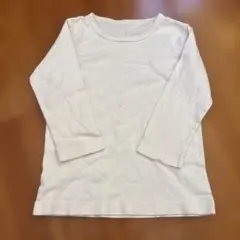 コンビミニ　ホワイト　長袖　肌着　綿100% 120cm