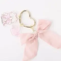 mikko ハートカラビナチャーム ムース ナイスクラップ リボン コラボ