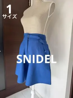 ★試着程度★ SNIDEL スナイデル　ニットキュロット　ブルー　1サイズのサムネイル