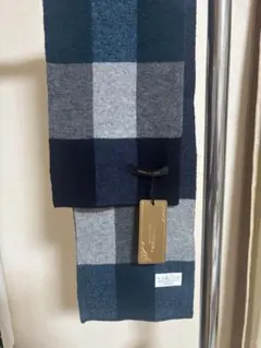 COMME CA MEN チェック柄 メンズ マフラー