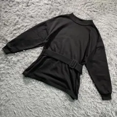 dazzlin ダズリン ベルト付き ハイネック トップス F ブラック 長袖