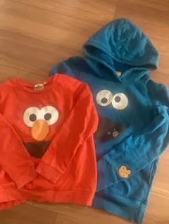 エルモ・クッキーモンスター トレーナー2点セット