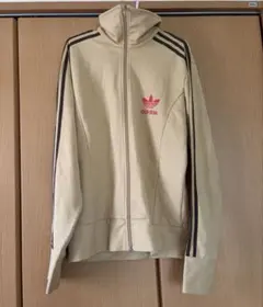 adidas アディダス ベージュ×レッド L トラックジャケットのサムネイル