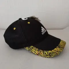 adidas キャップ ブラック×イエロー