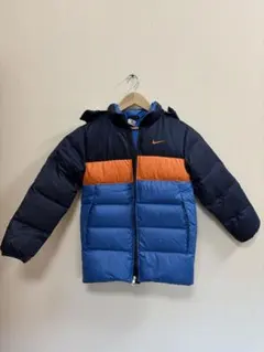 Nike フード付きダウンジャケット ネイビー/オレンジ/ブルー