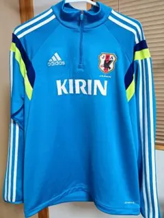 日本代表　トレーニングトップ　L　ジャージ　ハーフジップ　サッカー