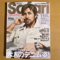 Safari 2026年11月号 サファリ 男性情報誌