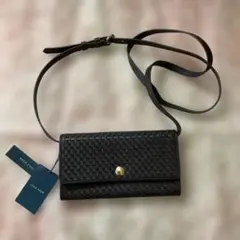Cole Haan ブラックショルダーバッグ　お財布ポシェット